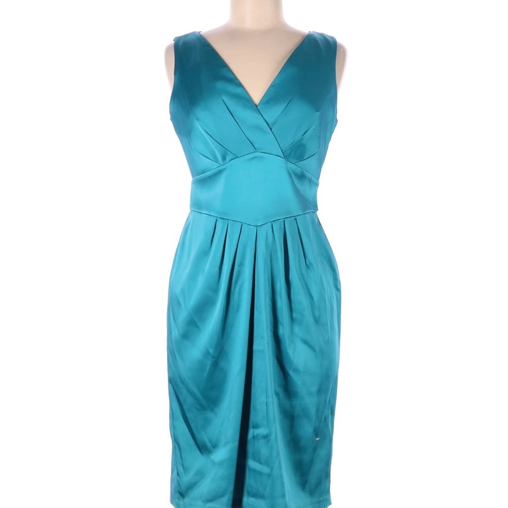 Calvin Klein Teal Sleeveless Cocktail Dress Size 6